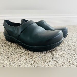 Black Leather Klogs brand-Mission Klog